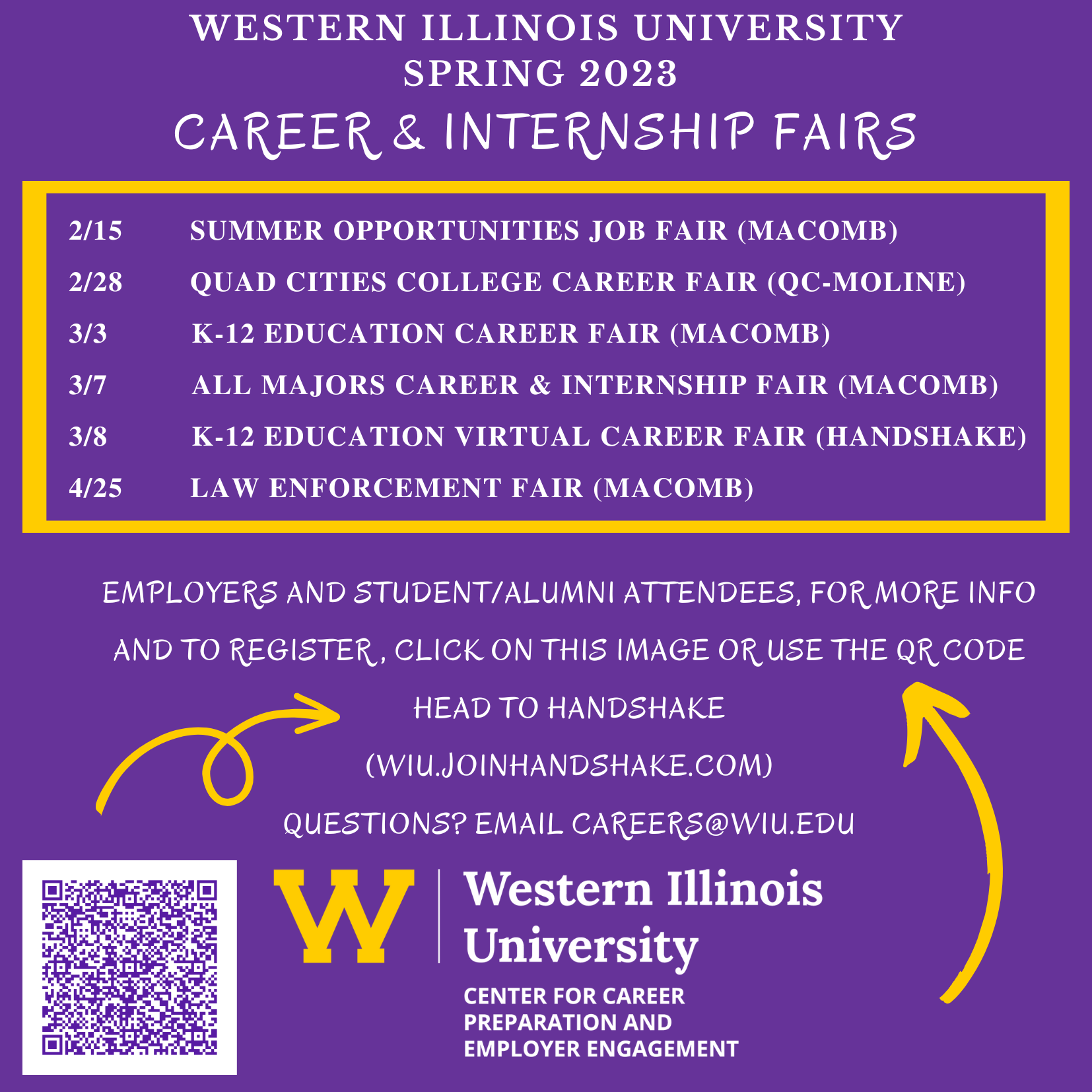 Career Fairs Western Illinois University